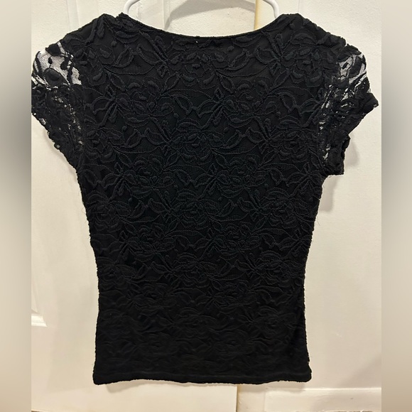 Guess black blouse, size m, elegant, with lace, good condition - Picture 2 of 3